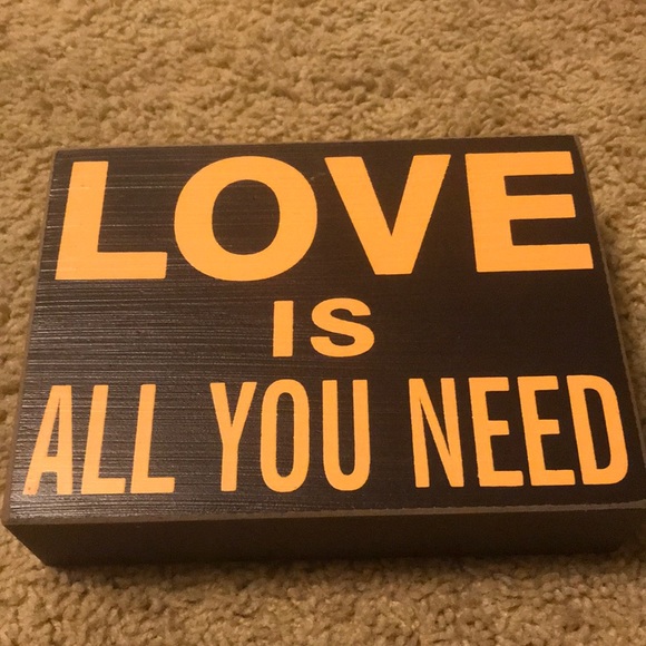 Other - Love Is All You Need plastic block